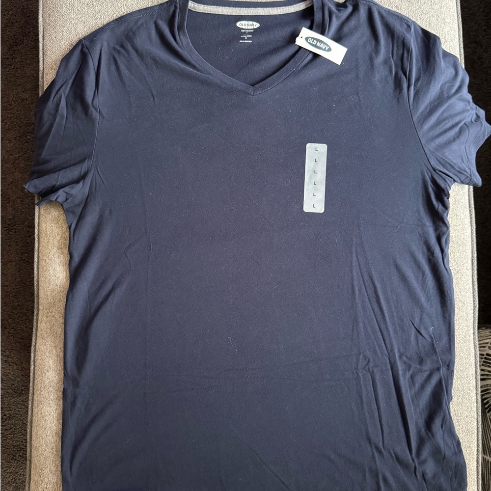 Old Navy Men's T-Shirt Set - Navy, Teal, Gray, Charcoal - Picture 2 of 2